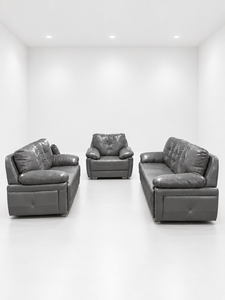 Moderno Conjunto de Sofá 3-2-1 Color Gris Vegas de 321 Plazas para Apartamento, Oficina y Sala de Estar, Muebles de Sofá Ecológicos de Tela Premium Personalizados - Product Image 1