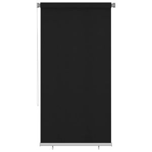 Rideau enrouleur en polyéthylène haute densité (HDPE) noir 47,2 x 90,6 pouces pour rouleaux de porte et de fenêtre - Product Image 2