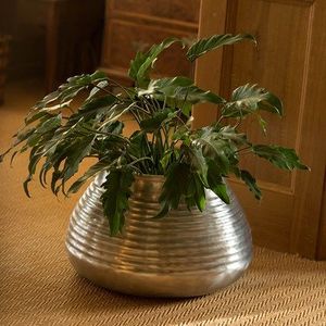 Jardinière en acier de luxe, pot de fleurs contemporain, pièce décorative pour la maison, le bureau, le balcon, le jardin, design haut de gamme - Product Image 1