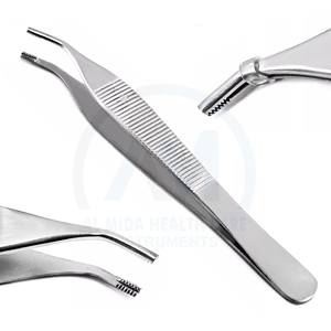 Pinzas Quirúrgicas de Acero Inoxidable Al Mida Healthcare, Punta Curva, Agarre Texturizado, Certificación CE, Garantía de por Vida para Precisión - Product Image 5