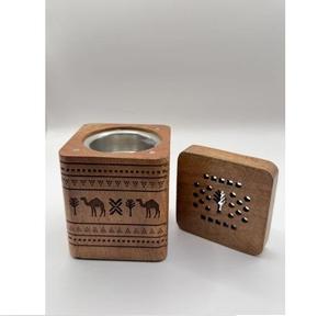 Factory Direct Wholesale Minimalism Incense Holder Cylindrical Wooden Incense Burner Bakhoor Arabic All-Season Ramadan Eid Decor - Product Image 3