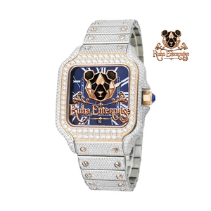 Premium Quartz Jewelry <b>Watch</b> with Detailed Stone Placement, Refined Steel Housing and Metal Link Band. - Product Image 1