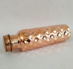 Indian Copper <b>Bottle</b> Pure 100% Printed Copper Water <b>Bottle</b> for Gym <b>Sport</b> and Travel Propose Dirking Water <b>Bottle</b> Made in India - Product Image 2