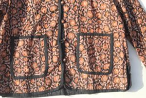 Impresionante chaqueta Kantha de algodón vintage Chaqueta reversible Chaqueta corta Kantha - Product Image 3