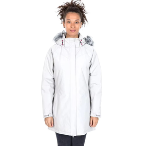 Women Long Winter Parka Jacket Fur Trim Hood Waterproof Genuine Leather Breathable Cotton Filling Full Sleeve Regular Fit <b>Animal</b> - Product Image 2