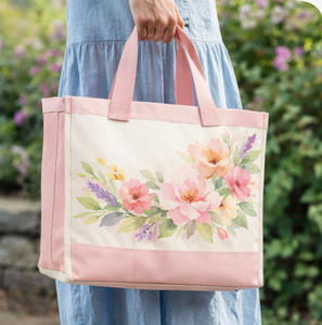 Custom Printed logo Cotton <b>Canvas</b> <b>Tote</b> Bag Reusable Grocery Shopper Bag With Gusset Bottom for Retail Store Daily Shopping - Product Image 1