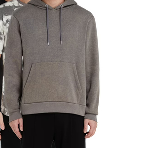 เสื้อฮู้ดกันลมผ้าฟลีซเนื้อนุ่มระบายอากาศได้ดี คุณภาพสูง ผลิตตามสั่ง ย้อมสีพื้นแบบแอซิดวอช สำหรับฤดูหนาว ผลิตจากผ้าฝ้าย 100% ผลิตโดยตรงจากมานูเชอร์ ปากีสถาน - Product Image 2