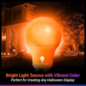 Lampadina LED Arancione da 19 LED, 9W (Equivalente a 50 Watt), Attacco E26 per Illuminazione Feste e Casa, per Portico, Festività e Scopi Decorativi - Product Image 4