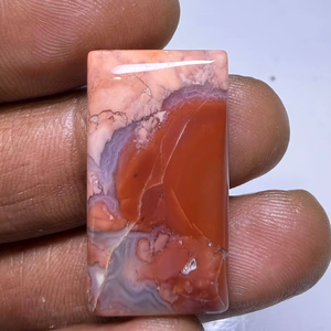 Cabujón de Ágata Algodón de Azúcar Natural de Alta Calidad, Material Suelto para Fabricación de Joyas - Product Image 1