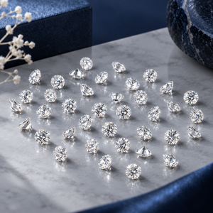 Diamants bruts brillants de qualité supérieure cultivés en laboratoire 1,8-2,0 mm |   Couleur FG vs clarté VS |   Diamants JC pour la fabrication de bijoux - Product Image 1