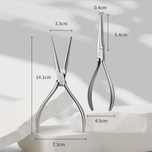 Outil professionnel pour ongles en acier inoxydable, mâchoire plate, ouverture large de 12.5mm, pointe pointue pour le soin des ongles des doigts, utilisation pour adultes - Product Image 6