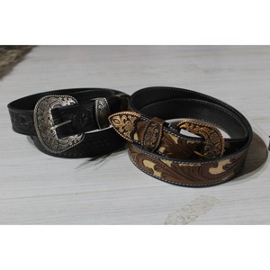 Cinturón de moda Western Cowgirl Cowboy Country Girl de alta calidad para mujer, cuero sintético con hebilla de cobre para pantalones vaqueros - Product Image 3