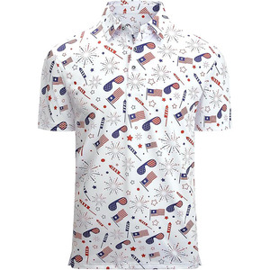 Camisetas Polo de Hombre de Poliéster de Alta Calidad, Secado Rápido, para Golf, Absorben la Humedad, Protección UV, Elásticas, Lisas, con Logotipo Personalizado - Product Image 1