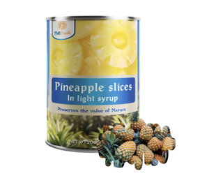Factory In Vietnam Premium Quality Low Price Best Selling Canned <b>Pineapple</b> Slices In <b>Light</b> Syrup 580ml - Product Image 1