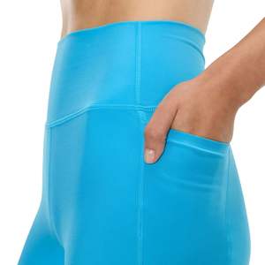 Leggings de yoga personnalisés pour femmes, taille haute, en nylon, élastiques, respirants, extensibles dans les quatre sens, pantalons de sport, ODM, pour la gym et le fitness - Product Image 3