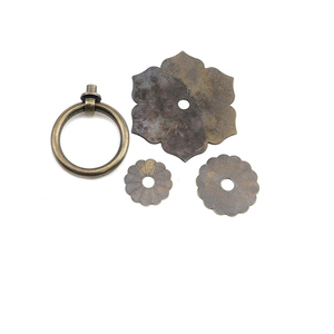 Poignées de meuble de cuisine en laiton antique, robustes et solides, quincaillerie vintage en laiton pour armoires et commodes, poignées métalliques - Product Image 4