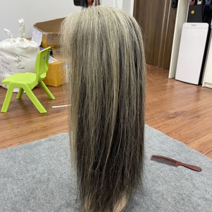 Meilleures perruques en cheveux humains, lisses naturels, grises, avec closure en dentelle, partie libre, couleur, cheveux vietnamiens, extension de cheveux - Product Image 6