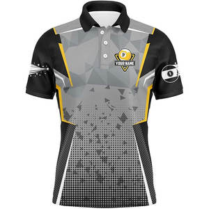 Maillot de sport tendance pour compétition de billard, polo de billard personnalisé avec logo, tissu doux, uniforme pour entraînement quotidien - Product Image 2
