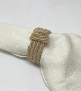 Jute Classic Round Napkin <b>Ring</b> Wedding Eco-Friendly - Product Image 5