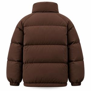Blouson matelassé pour homme, fermeture éclair, col montant, coupe-vent, décontracté, hiver, coupe ample, rembourrage en polyester épais, longueur standard, ODM - Product Image 2