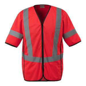 High-Visibility Cotton <b>Construction</b> <b>Work</b> Vest Wholesale Summer Men's Women's Reflective Safety Vest Silver Reflective Tape Heat - Product Image 3