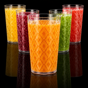 300ml Lightweight Clear PET Plastic Beverage Glass Durable <b>Reusable</b> <b>Cup</b> for Home Office and Outdoor Activities - Product Image 1