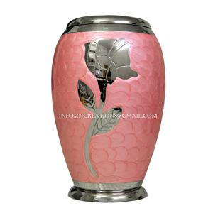 Urna funeraria para adultos hecha a mano de nuevo estilo monarca púrpura grabado Rosa latón ceniza Urna Digital personalizado para cenizas humanas de cremación - Product Image 3