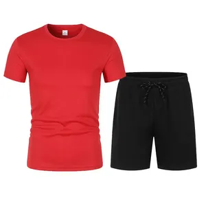 Conjunto Deportivo de Verano para Hombre, Camiseta Polo con Combinación de Colores, Pantalones Cortos, 2 Piezas, Ropa Casual, Conjunto Corto Ajustado para Hombre - Product Image 2
