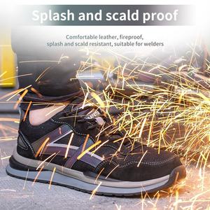 Bottes de sécurité unisexe 2025 en tissu extensible avec empeigne en maille, semelle extérieure antidérapante et résistante à l'abrasion, embout en acier, haute qualité, collection automne - Product Image 4