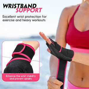 Premium Women's Fitness <b>Gloves</b> Breathable Workout Training <b>Gloves</b> Soft Padded Palm Adjustable Wrist Support Non Slip <b>Gloves</b> - Product Image 2