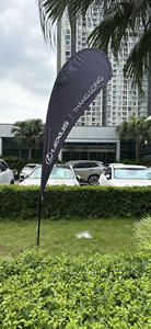 ธงชายหาดรูปหยดน้ำ ธงชายหาดรูปหยดน้ำแบบกำหนดเองสำหรับการโฆษณาภายนอกอาคาร ธงรูปหยดน้ำพร้อมการพิมพ์ดิจิทัล - Product Image 5