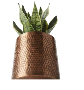 Jardinière en cuivre personnalisée avec support métallique, pot à fleurs le plus vendu, finition classique métallique - Product Image 5