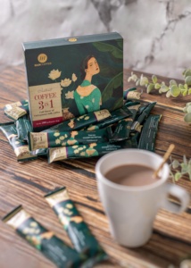 Café Instantáneo Robusta de Primera Calidad 3en1, Mezcla Liofilizada con Crema, Azúcar, Frutas, Chocolate y Nueces, al Mejor Precio, Caja a Granel, Personalizable ODM - Product Image 4