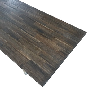 Acacia Finger Joint <b>Table</b> <b>Top</b> <b>Wood</b> Using Espresso <b>Wood</b> Wax Oil - Product Image 2