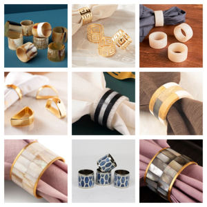 High Quality Wooden Napkin Ring Holder Stand Type Cake <b>Tools</b> for Home Tableware Manufactured in India - Product Image 6