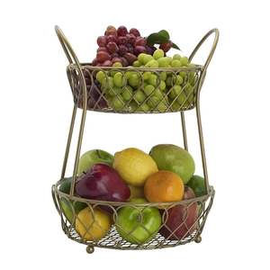 Élégante corbeille à fruits en métal pour les réceptions, les événements, la restauration et la décoration de table de buffet - Product Image 5