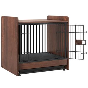 Lockable Door Indoor Dog <b>Crate</b> with Removable Tray Convenient Features for Your Furry Friend - Product Image 4
