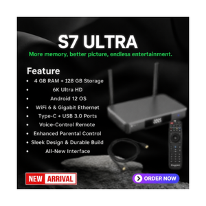 Totalmente Equipado - S7 Ultra S7 MAX/ Pro Android 13 con Más de 3000 Canales en Vivo de EE. UU., Más de 30000 VOD, Control Remoto, Luces LED, Caja de Streaming con Aplicación Gratuita - Product Image 6