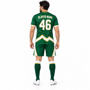 Conjunto de Camiseta de Fútbol Unisex con Pantalones Cortos a Juego, Transpirable, Ecológico, con Nombre de Equipo Personalizado, Uniforme de Fútbol de Secado Rápido para Deportes de Equipo - Product Image 3