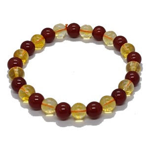 High quality Citrine Red carnelian Crystal Gemstone Bead Bracelet Fashion Charm Jewelry for Men Women for Energy Meditation Gift - Product Image 6