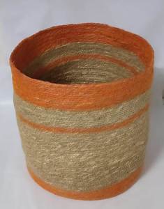 Special offer Round <b>Seagrass</b> Rope <b>Basket</b> with Lid Handwoven Natural Storage Organizer for Bedroom Living Room & Nursery - Product Image 2