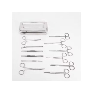 <b>13</b> Pcs Medical Grade Stainless Steel Manual Basic Minor Surgery Dressing Surgical Instruments Box Set - Product Image 1