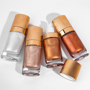 Body Shimmer Oil, Long Lasting Waterproof Highlighter <b>Makeup</b>, Natural Glow Liquid <b>Illuminator</b> for Body Face, Private Label - Product Image 4