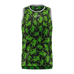 Maillot de basket-ball personnalisable pour hommes, respirant, conception sans couture, vente en gros ensemble de cerceaux d'extérieur comprenant des chaussettes de panneau OEM/ODM - Product Image 3