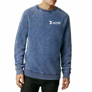 Sudaderas Básicas con Logotipo Personalizado para Hombre, Diseño Moderno, Transpirables, Lavadas al Ácido - Product Image 3
