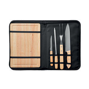 Strumenti per barbecue in acciaio inossidabile personalizzati Set di utensili per griglia in 4 pezzi per barbecue all'aperto - Product Image 2