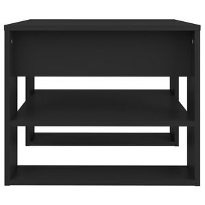 Mesa de centro cuadrada mediana de madera de ingeniería negra - Product Image 4