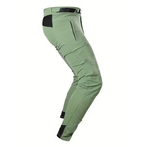 Pantalon de VTT pour homme, vert olive, respirant, séchage rapide, coton et polyester, pour le cyclisme tout-terrain, toutes saisons, vente flash - Product Image 3