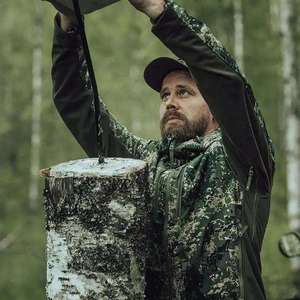 Ensemble de vêtements de chasse camouflage pour homme, veste et pantalon softshell imperméables, équipement d'extérieur pour l'automne, manches longues, tissu polyester - Product Image 4