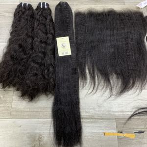 Cheveux vietnamiens bruts doublement étirés personnalisés Paquet de cheveux bruts bouclés Extensions de trame de cheveux humains Vietnam - Product Image 5